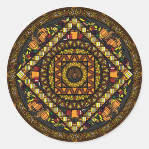 Adesivo de ícones de Ação de Graças