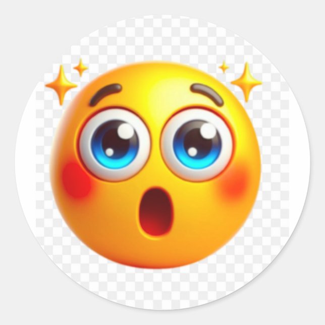 Adesivo de imoji bonito (Frente)