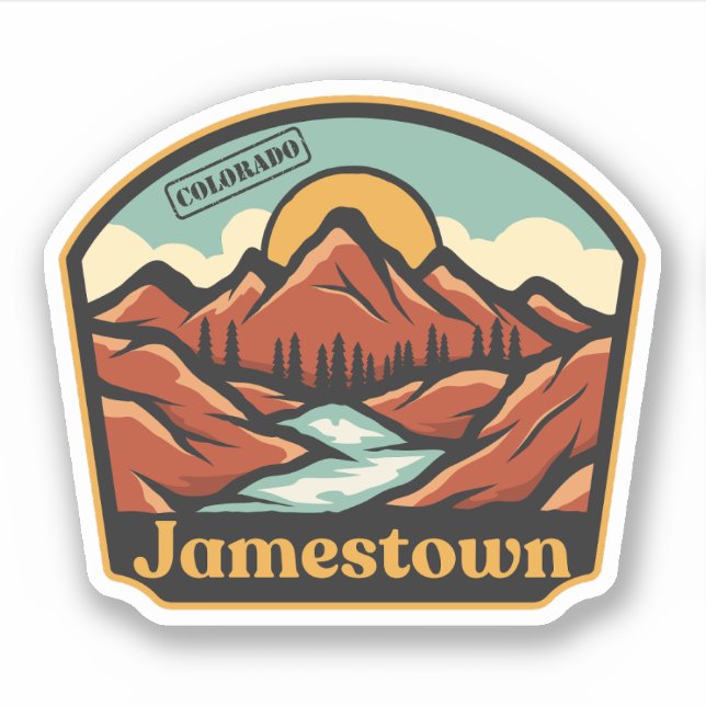 Adesivo de Jamestown, Colorado (Frente)