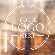 Adesivo de janela com logotipo personalizado para 
