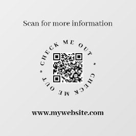 Adesivo de janela opaca com código QR