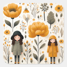 Adesivo de jardim bonito