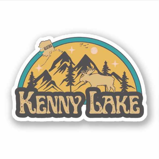 Adesivo de Kenny Lake, Alasca (Frente)
