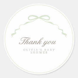 Adesivo de Laço Verde