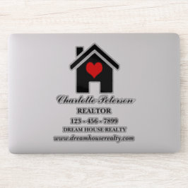 Adesivo de Laptop de Imóveis de Realtor Personaliz