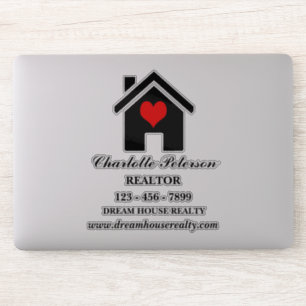 Adesivo de Laptop de Imóveis de Realtor Personaliz