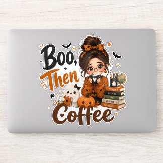 Adesivo de Laptop para Professores de Halloween Bo