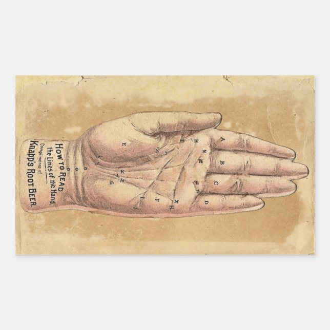 Adesivo de leitura da palma (Frente)