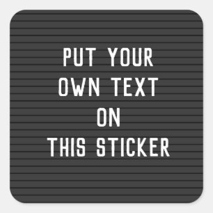Adesivo de letterboard personalizado
