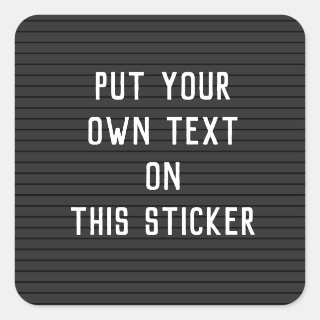 Adesivo de letterboard personalizado (Frente)