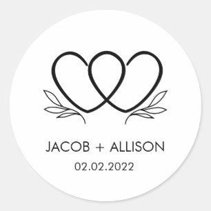 Adesivo de logotipo Adesivos de casamento para cas