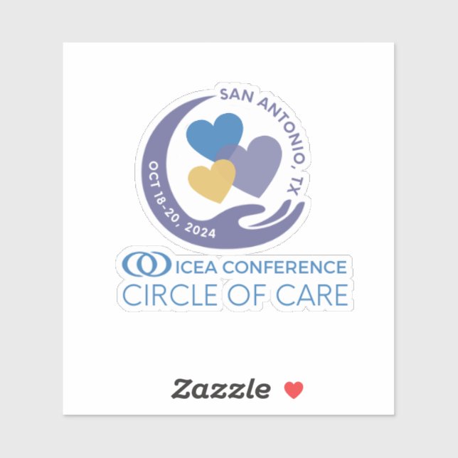 Adesivo de logotipo de conferência ICEA personaliz (Folha)