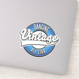 Adesivo de logotipo de todas as estrelas vintage d