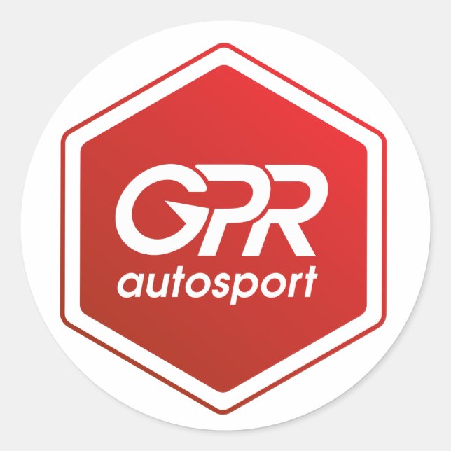 Adesivo de logotipo empilhado (Frente)