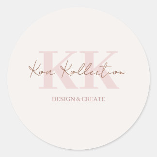 Adesivo de logotipo minimalista moderno