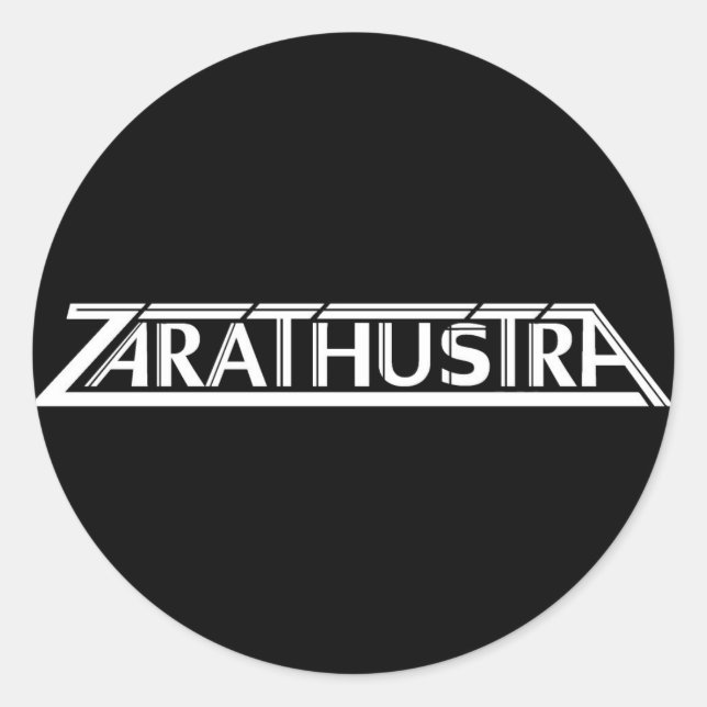 Adesivo de logotipo pequeno Zarathustra (Frente)
