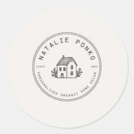 Adesivo de logotipo personalizado