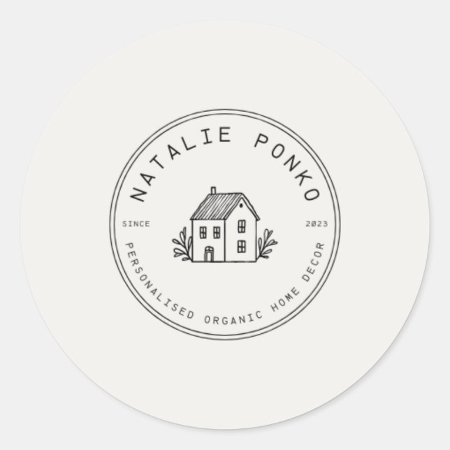 Adesivo de logotipo personalizado (Frente)