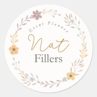 Adesivo de logotipo redondo