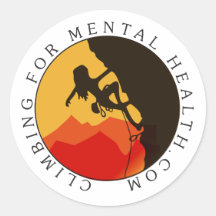 Adesivo de logotipo redondo, brilhante