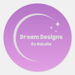 Adesivo de logotipo redondo personalizado