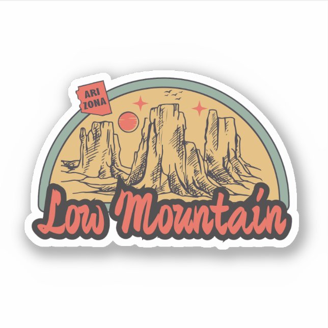 Adesivo de Low Mountain, Arizona (Frente)