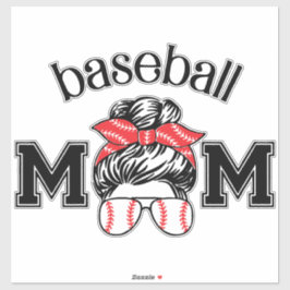 Adesivo de Mãe de Beisebol – Óculos de Beisebol co