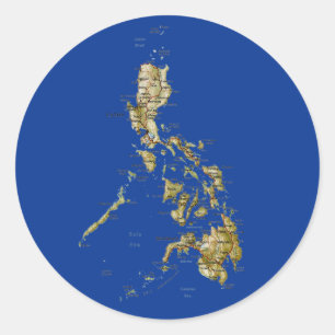 Adesivo de mapa das Filipinas