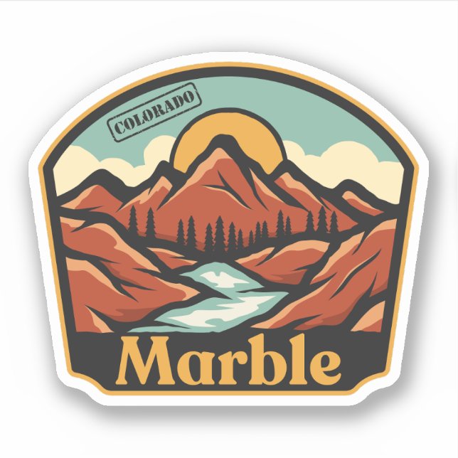 Adesivo de Marble, Colorado (Frente)