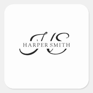 Adesivo de Marca de logotipo branco minimalista