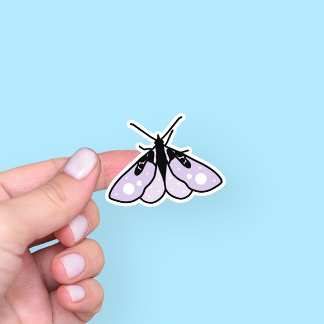 Adesivo de Mariposa Roxa Fofa (Criador carregado)