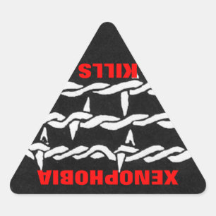 adesivo de matares de xenofobia