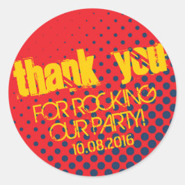 Adesivo de meia-tonalidade vermelho e azul para Fe