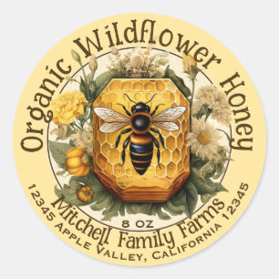 Adesivo de mel personalizado