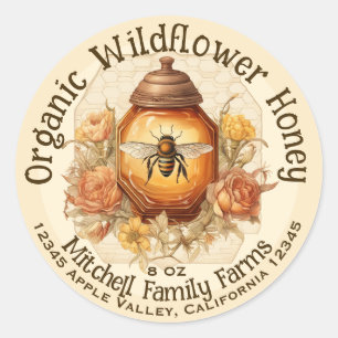 Adesivo de mel personalizado