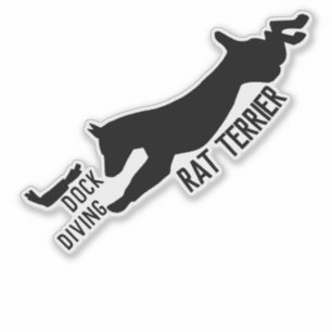 Adesivo de mergulho no encaixe do Rat terrier