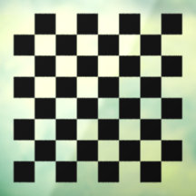 Adesivo de mesa de jogo de xadrez preto transparen