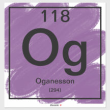 Adesivo de Mesa periódica - Organização