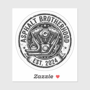Adesivo de Motor Antigo Asphalt Brotherhood Vintag