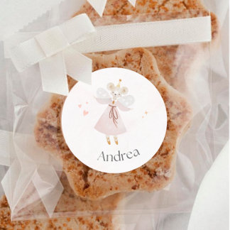 Adesivo de Mouse Cor-de-Rosa Personalizada