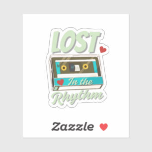 Adesivo de música mínima e estética