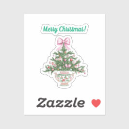 Adesivo de Natal com Design Chinesice
