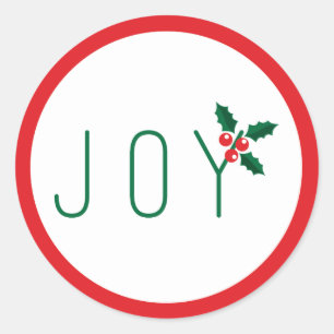 Adesivo de Natal de Joy Simples