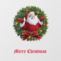 Adesivo de Natal do Papai Noel para Janela