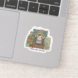 Adesivo de Natal Engraçado – Carga de Trabalho do