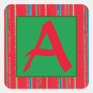 ADESIVO DE NATAL INICIAL PERSONALIZÁVEL