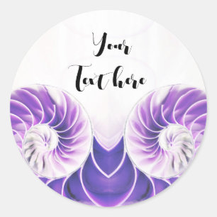 adesivo de nautilus shell seashell Fibonacci