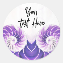 adesivo de nautilus shell seashell Fibonacci