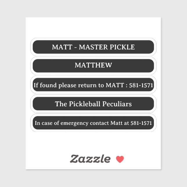 Adesivo de Nome Personalizado Para a Lateral da Ra (Folha)