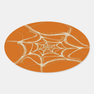 Adesivo de Oval Fratural de Aranha Web